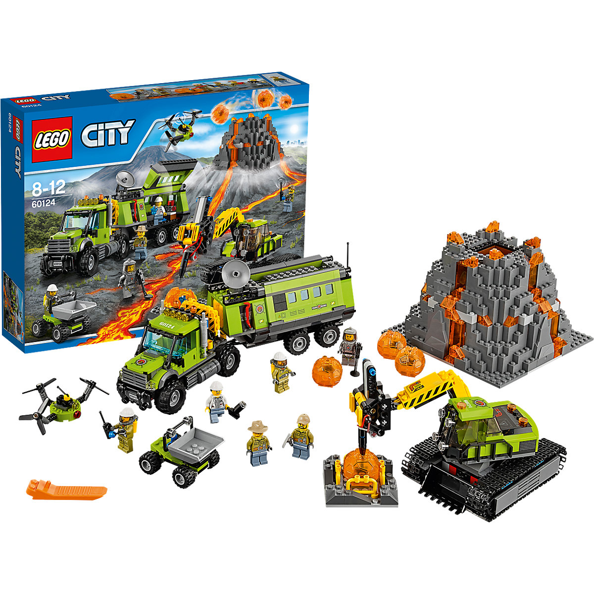 LEGO 60124 City: Vulkan-Forscherstation für 74,94 EUR inkl. Versand