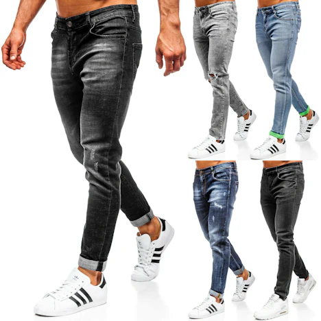 Hose Freizeithose Jeans Denim Casual Unifarben Herren Mix BOLF 6F6 für 23,95 Euro
