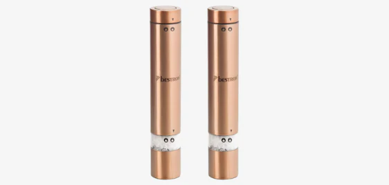 2er-Set Bestron Gewürzmühle für 26€ - automatische Keramikmühle im Kupfer-Design