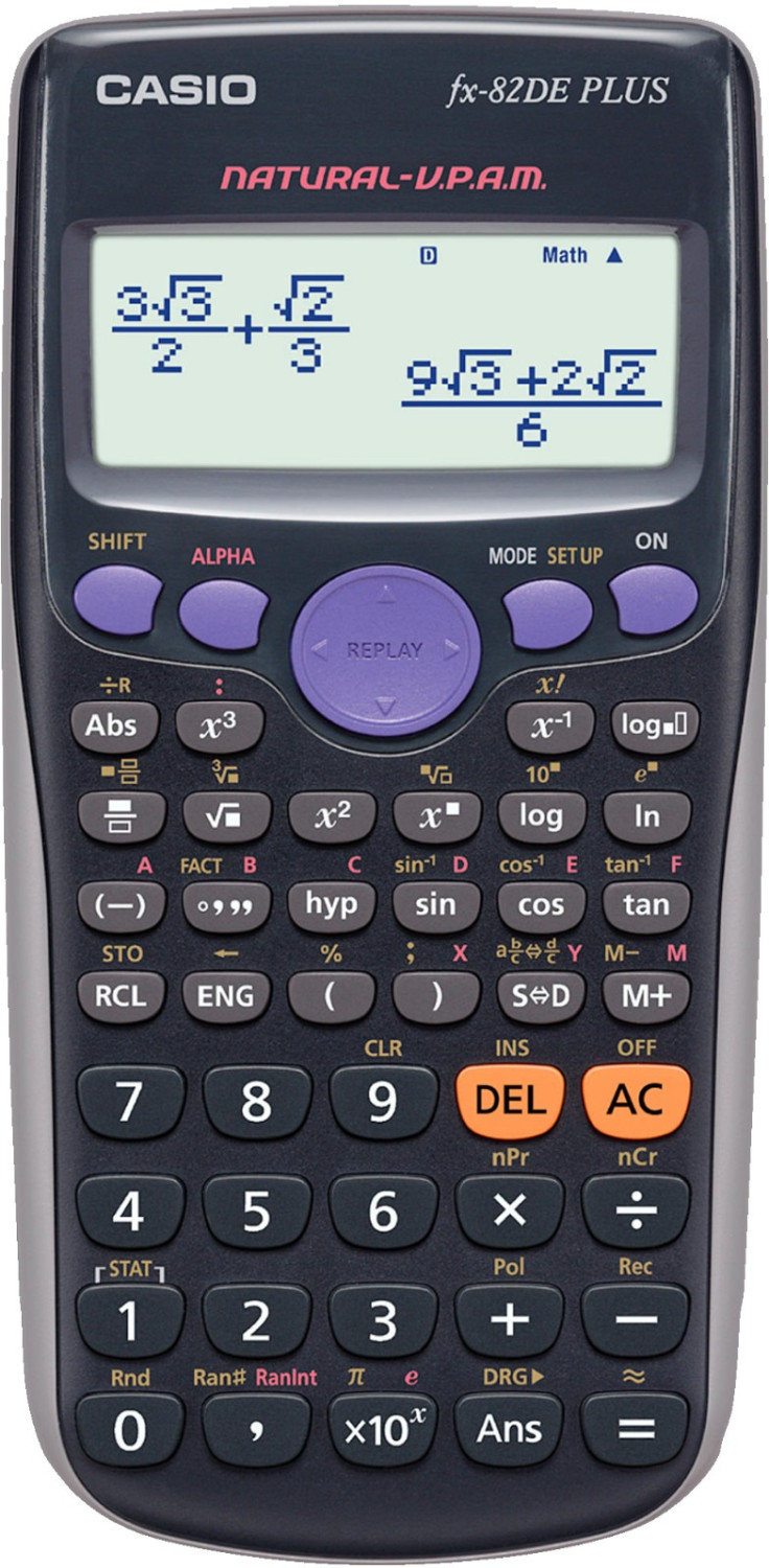Casio FX-82DE Plus für 10€ - wissenschaftlicher Taschenrechner mit Batteriebetrieb [Prime]