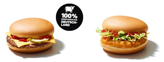 Chickenburger oder Cheeseburger für je 1€ - mit App-Coupon bei McDonald's