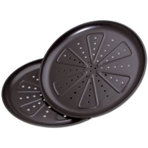 chg 9776-46 Pizzabackblech, 2 Stück, Durchmesser: 28 cm, in neuer Profiqualität 250 Grad hitzebeständig