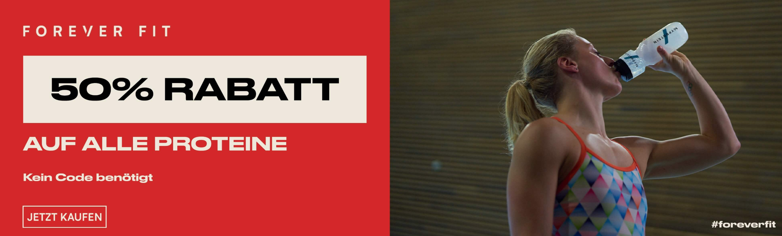 Nur heute! 50% auf alle Proteine bei MyProtein - z.B. 5kg Impact Whey Protein für 41€