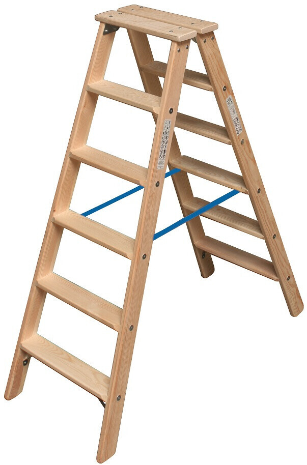 15% Nachlass auf Krause Stufen-Doppelleiter Holz 2x6 Sprossen