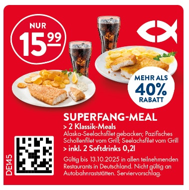 Nordsee Coupons Superfang Meal