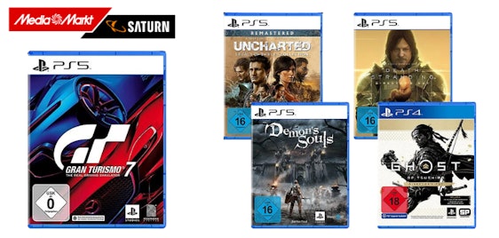PS5 und PS4 Spiele günstiger bei Media Markt Saturn » z.B. Gran Turismo (PS5) für 38€