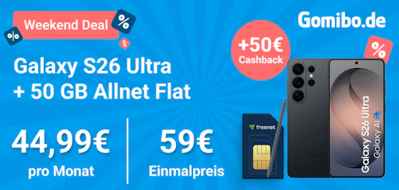 Effektiv nur 4€/Monat ⏳📱 Samsung Galaxy S26 Ultra + 50GB Telekom-Tarif