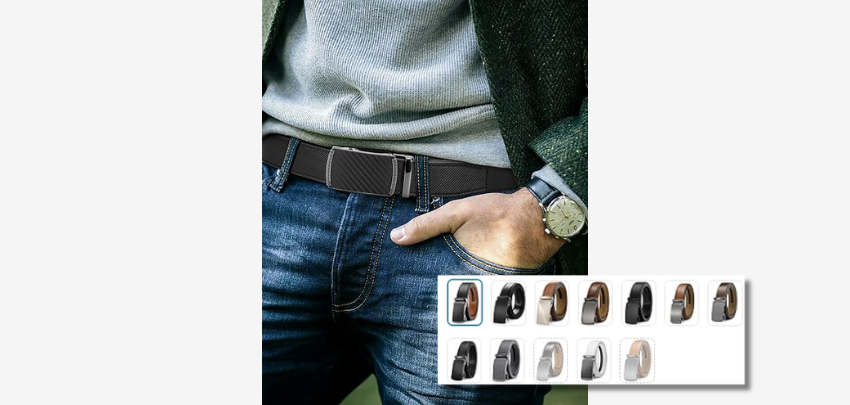 CHAOREN Ledergürtel für 11€ - mit Automatik-Schnalle, größenanpassbar, kratzfest