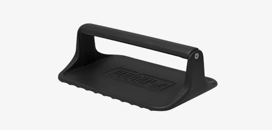 Praktisches Grill-Gadget! 🍔 Weber Plancha-Burgerpresse aus Gusseisen für nur 20€