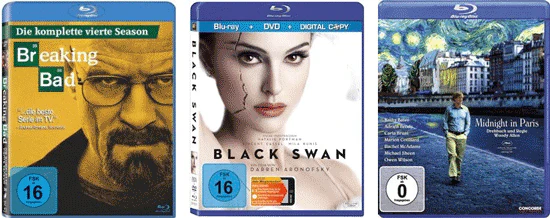 Saturn vs. Amazon - viele Blu-rays für 8,99€, z.B. Black Swan oder Killer Elite