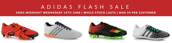 Adidas Fußballschuh Flash-Sale bei sportsdirect - z. B. Adidas Messi 15.4 FG für 23€