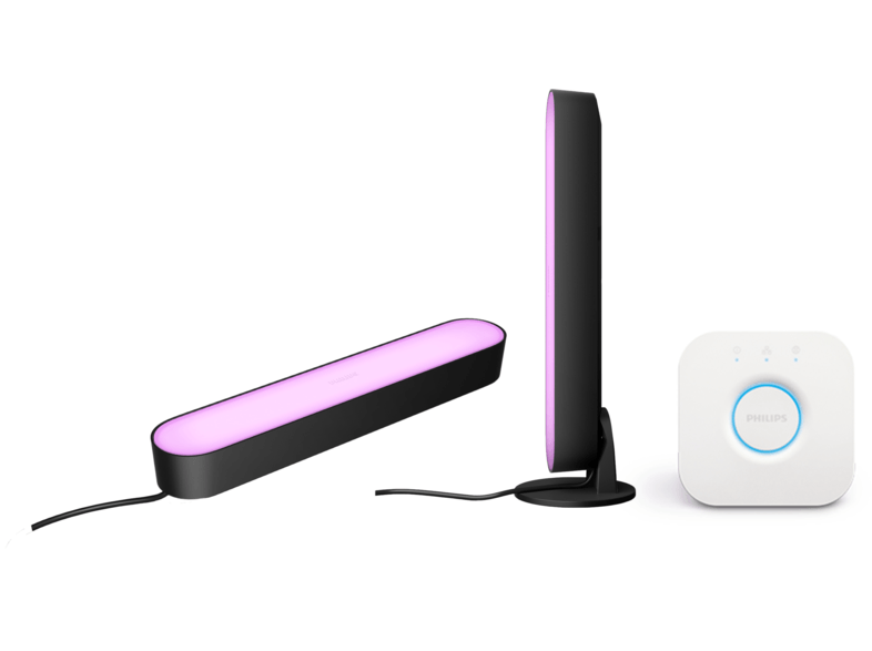 PHILIPS Hue Play Starter Set LED Tischleuchte, Schwarz