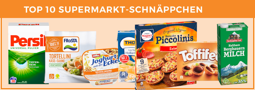 Top 10 Supermarkt-Schnäppchen der KW 20 🛒 - z. B. ein 12er-Karton Bergbauern-Milch für 10€