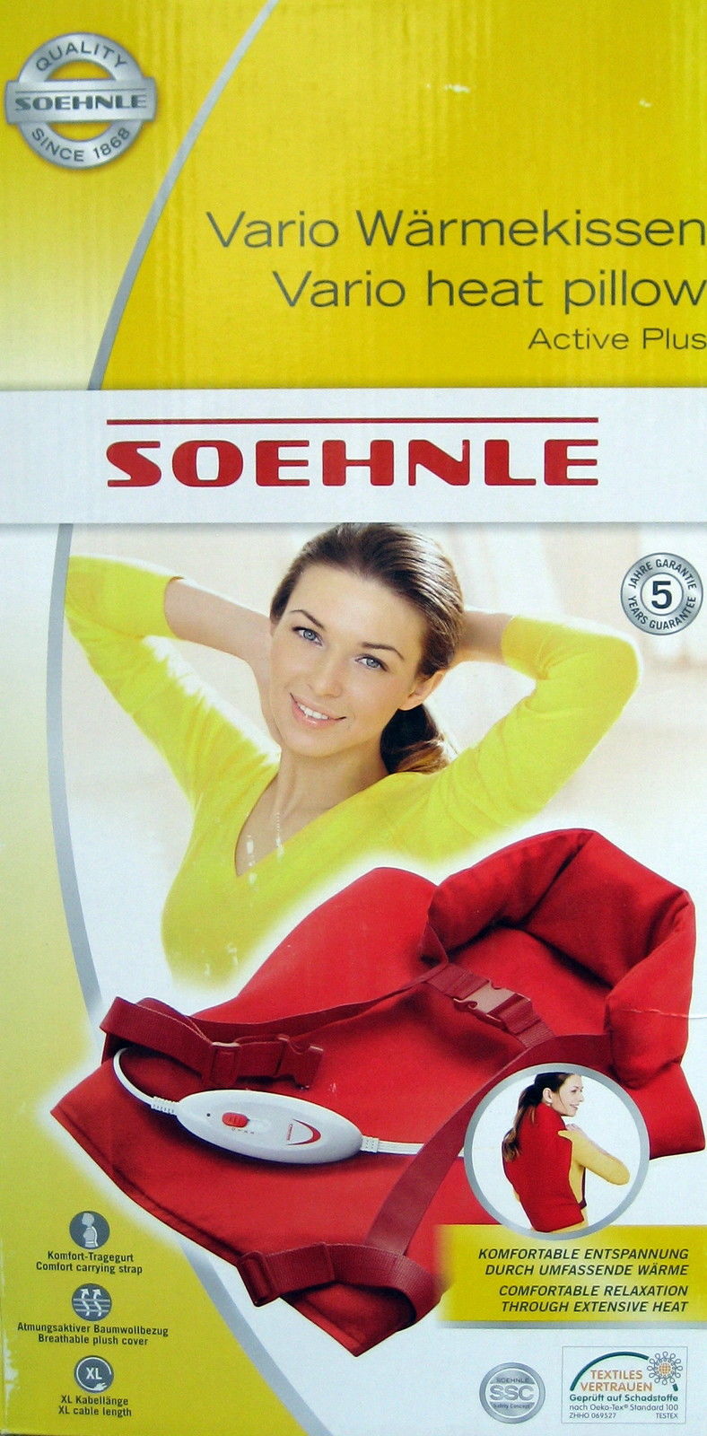 SOEHNLE Vario Wärmekissen Active Plus Heizkissen 40x30 cm NEU/OVP für nur 24,98 EUR inkl. Versand