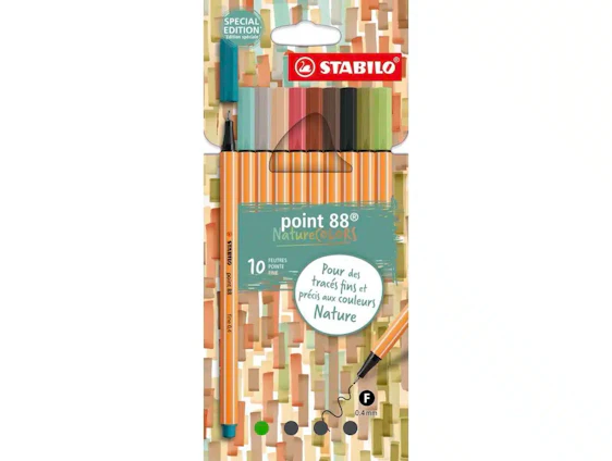 STABILO - Fineliner - point 88 NatureCOLORS 10er Pack ,Strichstärke 0,4 mm für 4,99€(statt 8,20€)