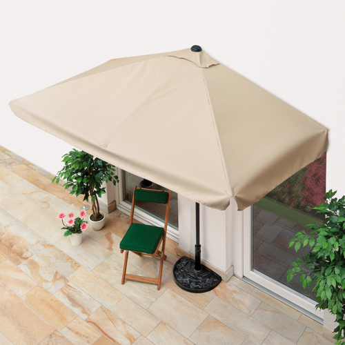 EasyMaxx für 35€ - halbeckiger Sonnenschirm