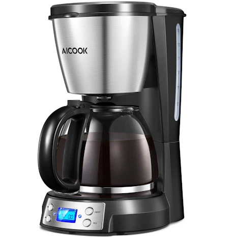 Filter-kaffeenaschine mit Karaffe 900W 12Tassen für 26,99€
