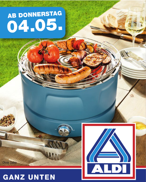 Aktiv Holzkohlegrill für 39€ bei Aldi Nord – ähnlich wie LotusGrill
