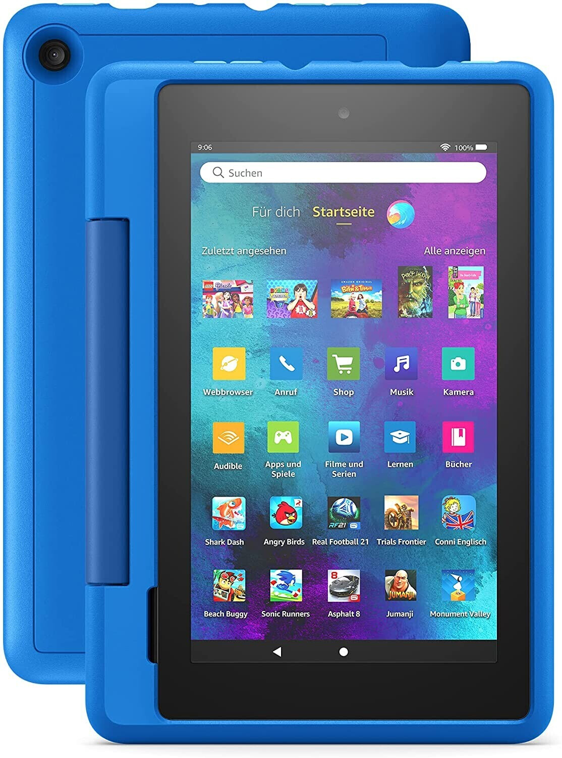 Amazon Fire 7 Kids Pro für 45€ - Tablet für Kinder, 7 Zoll, 1GB RAM, microSD, Blau