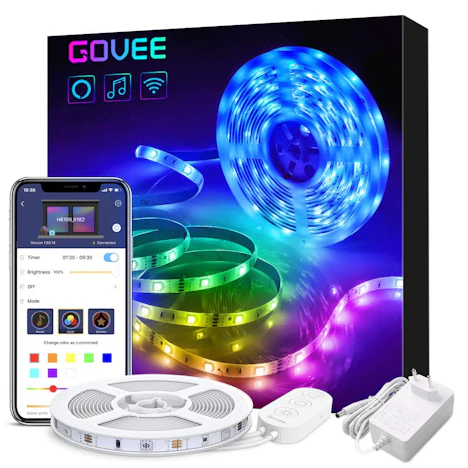Smart WiFi LED Strip, 5M LED Streifen kompatibel mit Alexa, Google Home