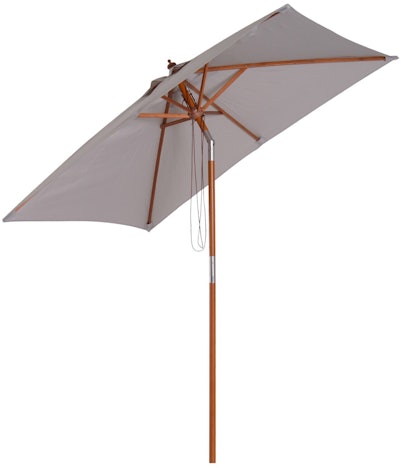 18% Nachlass auf Outsunny Gartenschirm grau (84D-017GY)