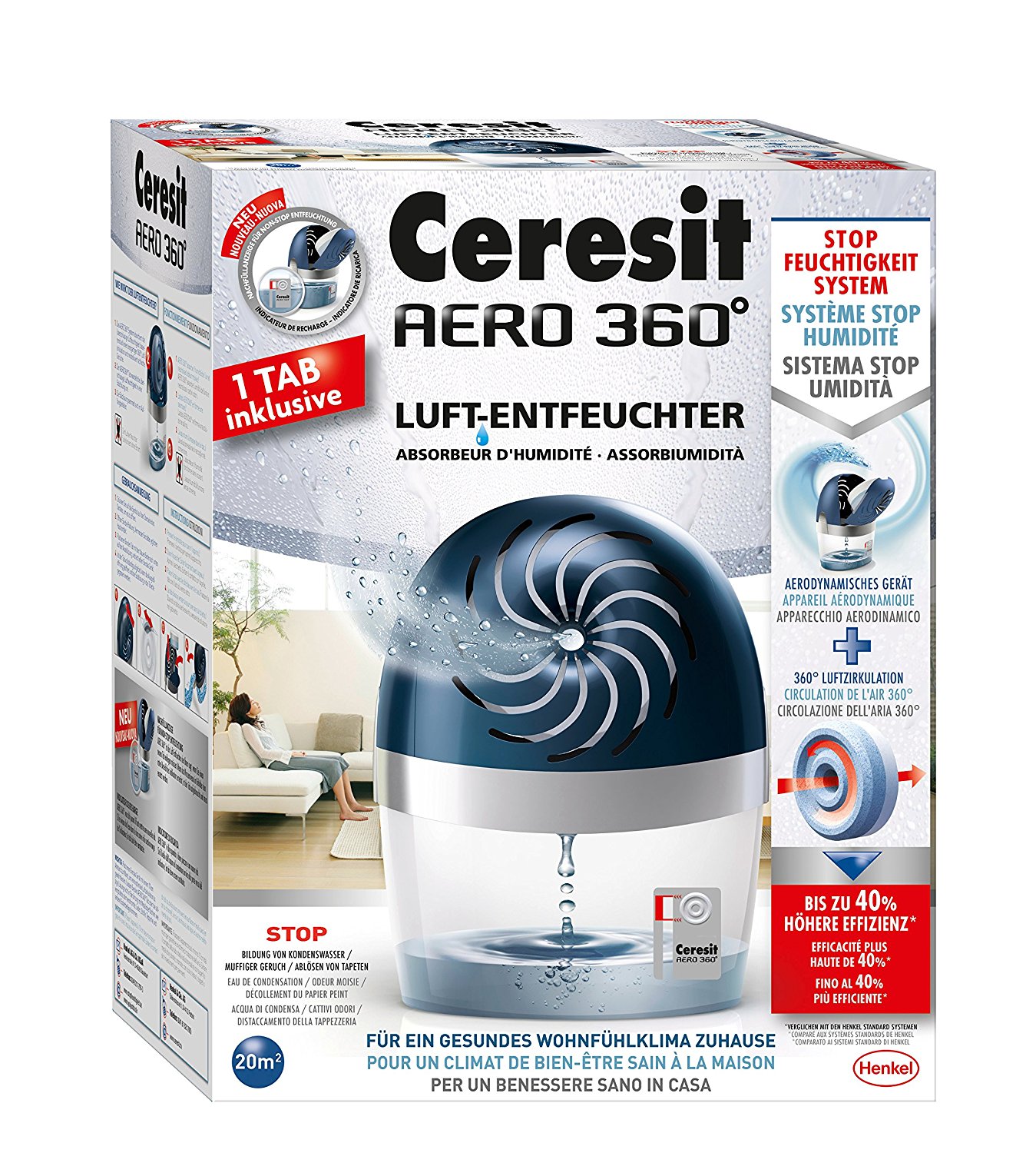 Ceresit Aero 360° Luftentfeuchter für 3,67 EUR [wie neu]
