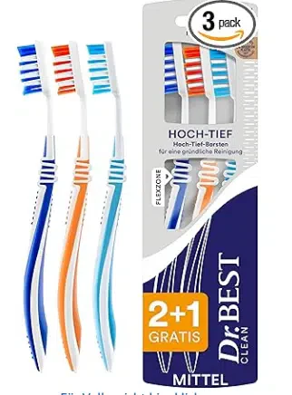 Dr.BEST 2+1 Zahnbürsten für knapp 2€!