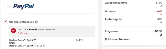 Reebok Sale Uebersicht