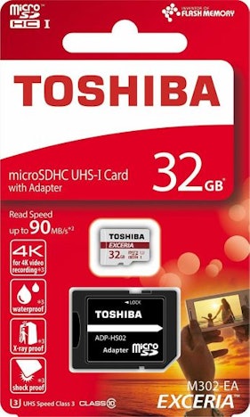 Toshiba EXCERIA M302 MicroSD - 32GB, bis zu 90MB/s, U3 (Amazon-Base)