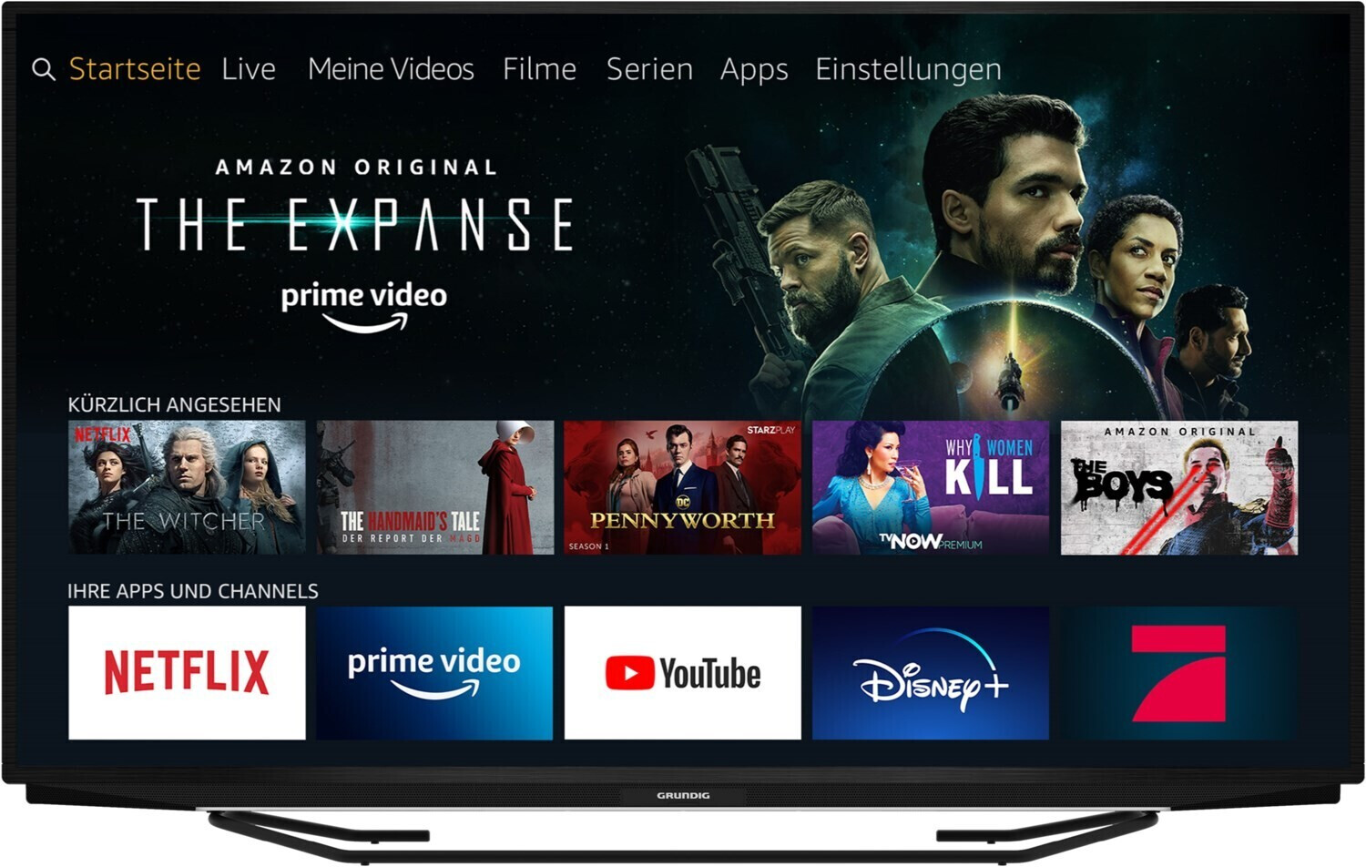 Grundig 55 GUB 7140 für 355€ - 55" UHD-TV, 4K, Fire TV-Edition