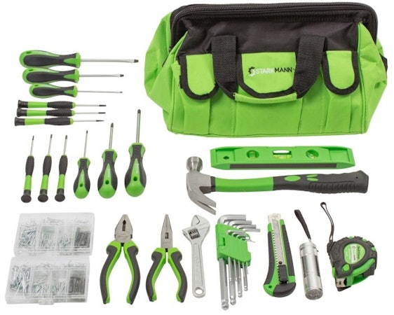Starkmann Greenline 756tlg. Werkzeugtasche für 20€ - für den Gelegenheitshandwerker