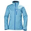 Helly Hansen Damen W Crew Jacket, Aqua Blue, L