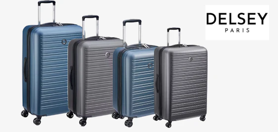 Delsey Segur 2.0 für 139€ - Polycarbonat-Gehäuse, TSA-Zahlenschloss, 4 Doppelrollen