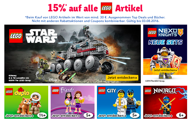 15% Rabatt auf Lego-Sets bei Toys 'R' Us – z. B. Lego Technic Arktis-Kettenfahrzeug für 51€
