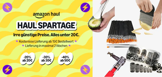 Amazon Haul 🛒 40% Rabatt auf günstige Produkte 🔥 nur für kurze Zeit!