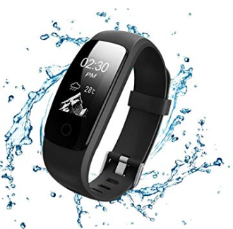 Fitness Tracker, Voberry Wasserdicht Smart Uhr mit Schrittzähler Herzfrequenz Pulsmesser Kalorienzähler und Schlaf-Monitor