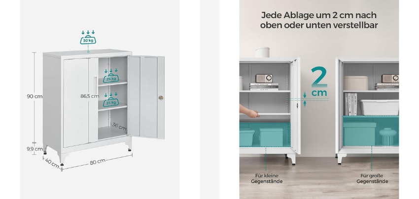 Aufbewahrungsschrank-Songmics-Detail Aufbewahrungsschrank-Songmics-Detail