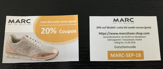 20% Gutschein auf MARC Schuh Lotta Kid Suede grey