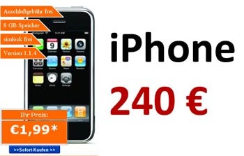 iPhone für 240 €!