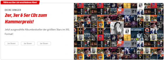 Dicke Dinger Aktion bei Media Markt 🎞️🎵 – 2er, 3er & 5er CDs, DVDs & Blu-rays zum Hammerpreis