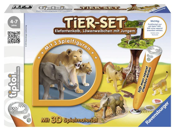 Ravensburger 00743 - tiptoi Tier-Set Löwen für 9,90 EUR
