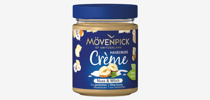 Mövenpick Haselnuss Creme ab 3€ - ohne Palmöl, 10% Haselnüsse