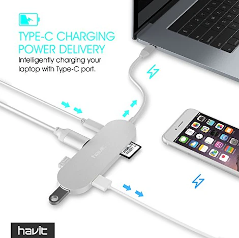 HAVIT 4-in-1 USB C Hub für 40% Rabatt bei Amazon