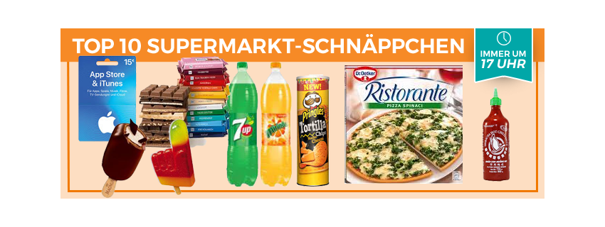 Top 10 Supermarkt Schnäppchen der KW 28 - z.B. 15% Extra-Guthaben für iTunes 🛒