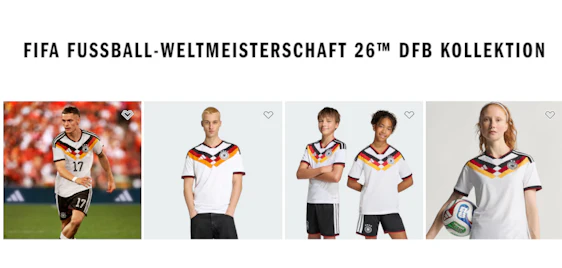 Bis zu 30 % auf ausgewählte Artikel - adidas Deutschland-Kollektion ⚽🇩🇪