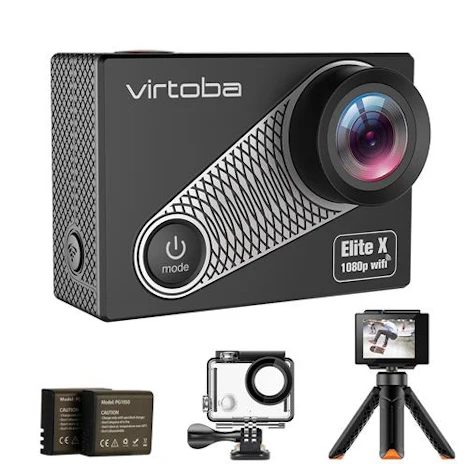 Virtoba Elite X iCatch SPCA6330M GC4603 2,0-Zoll-LCD-Action-Kamera WiFi 1080P