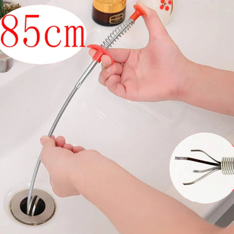 80cm Haar Catchers Lange Flexible Pick Up Klaue Badezimmer Küche Frühling Grip Greifen Grabber Handwerkzeug