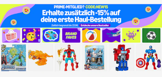 Amazon Haul 🛒 🛍️ 30% + 15% Extra-Rabatt 🔥 nur für kurze Zeit!