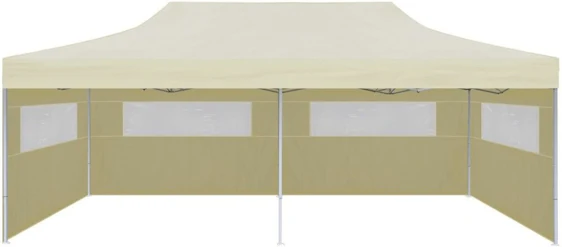 vidaXL Pop-Up Festzelt 3 x 6 m mit Seitenteilen (41582) creme für 125,95€