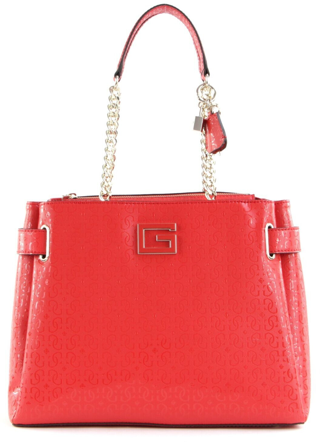 Guess Blane Society Shoulder Satchel red mit 59,80€ Ersparnis